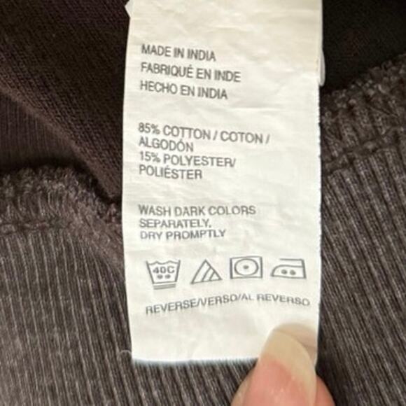 Van Heusen Men’s Brown Pull Over 1/4 Zip Ribbed Sweater - Picture 6 of 8